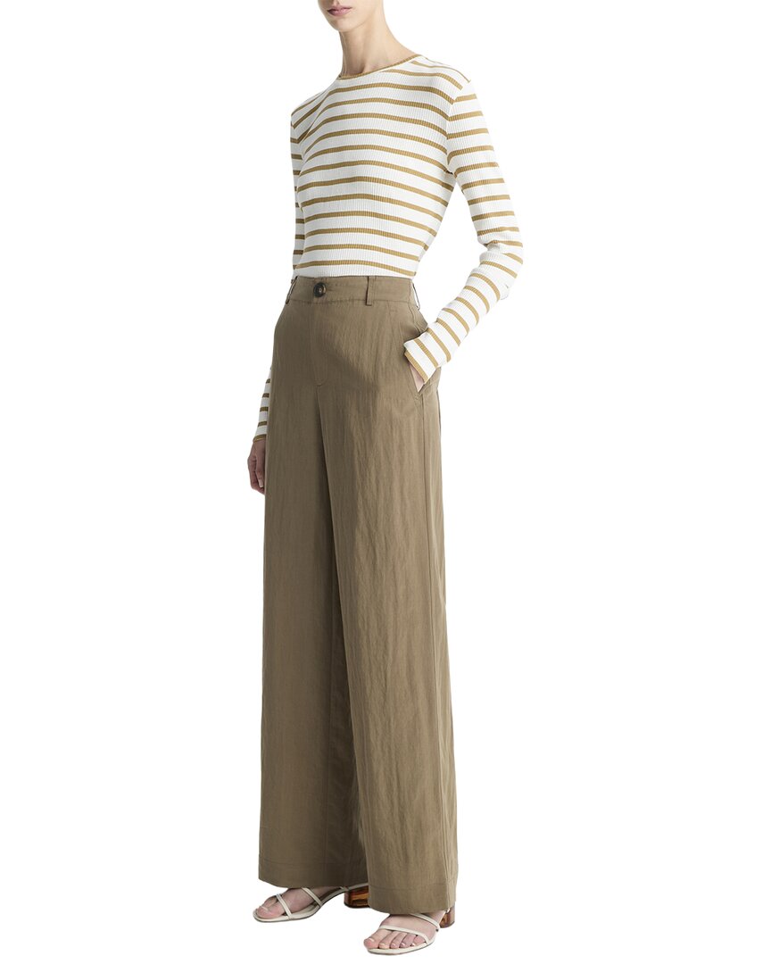 Pantalón de pierna ancha de tiro medio