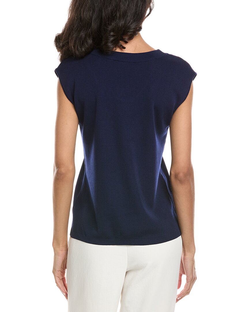 Camiseta sin mangas con tejido acanalado