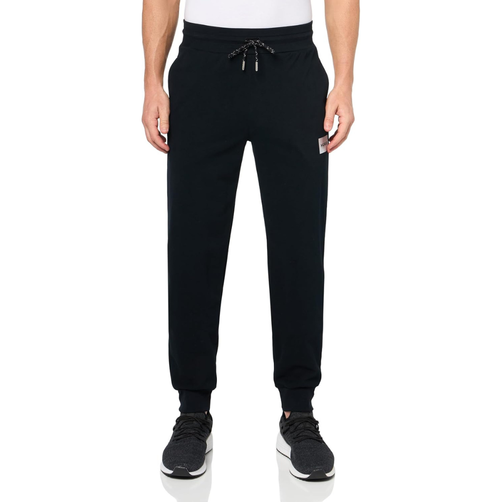 Pantalón deportivo de hombre color negro y plateado