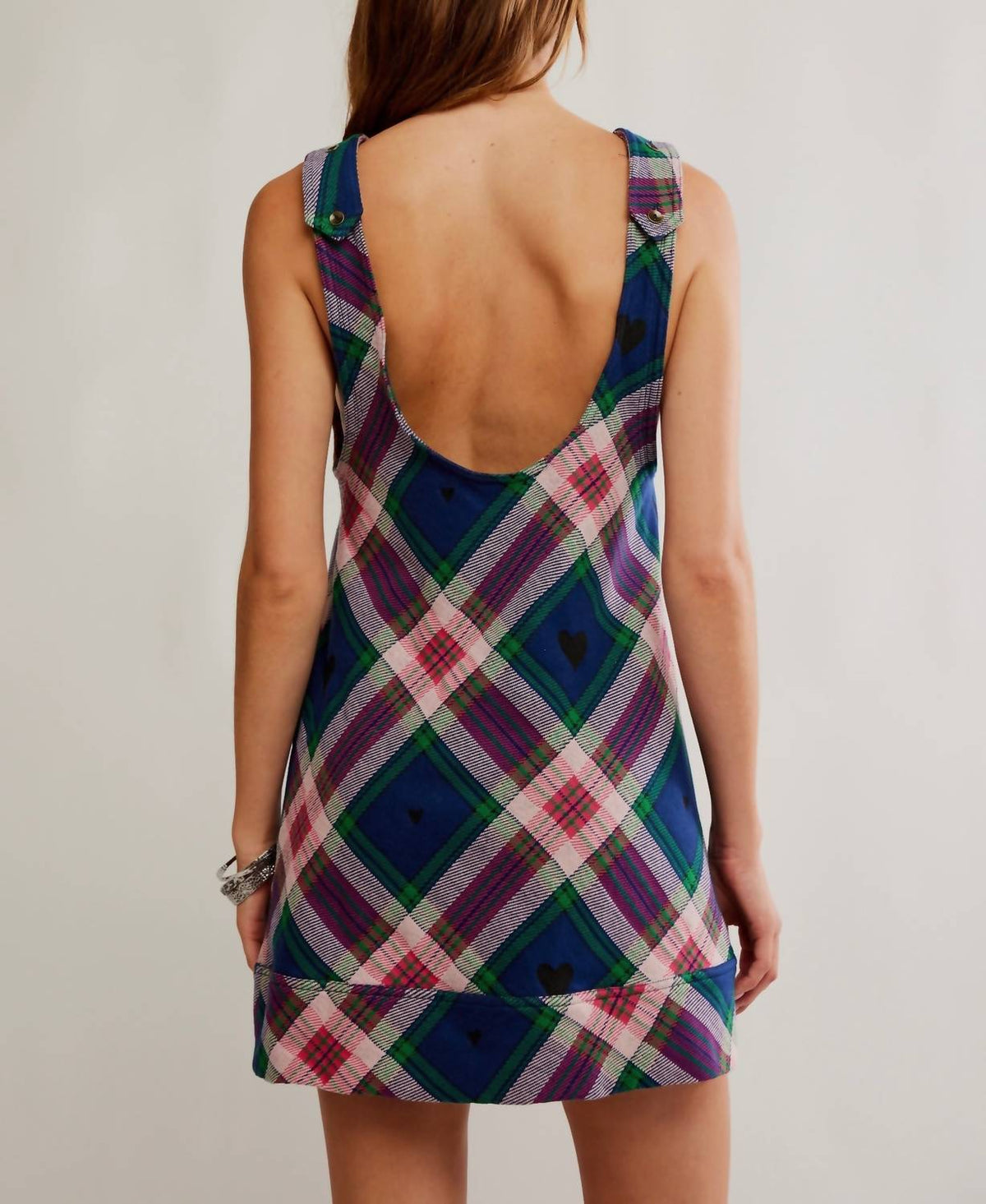 Vestido corto a cuadros