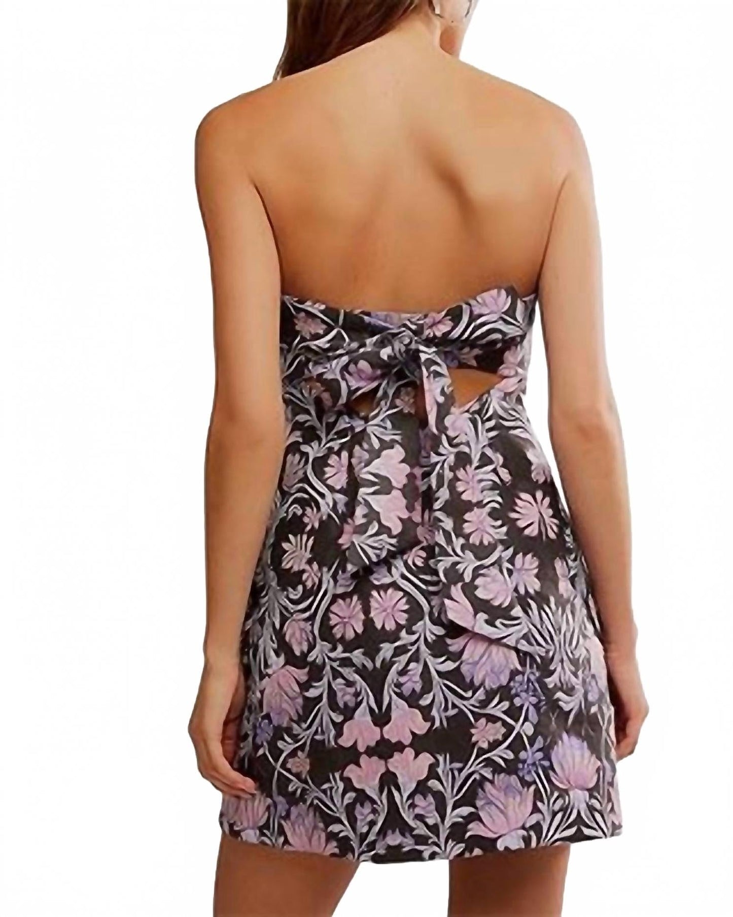 Vestido corto color gris
