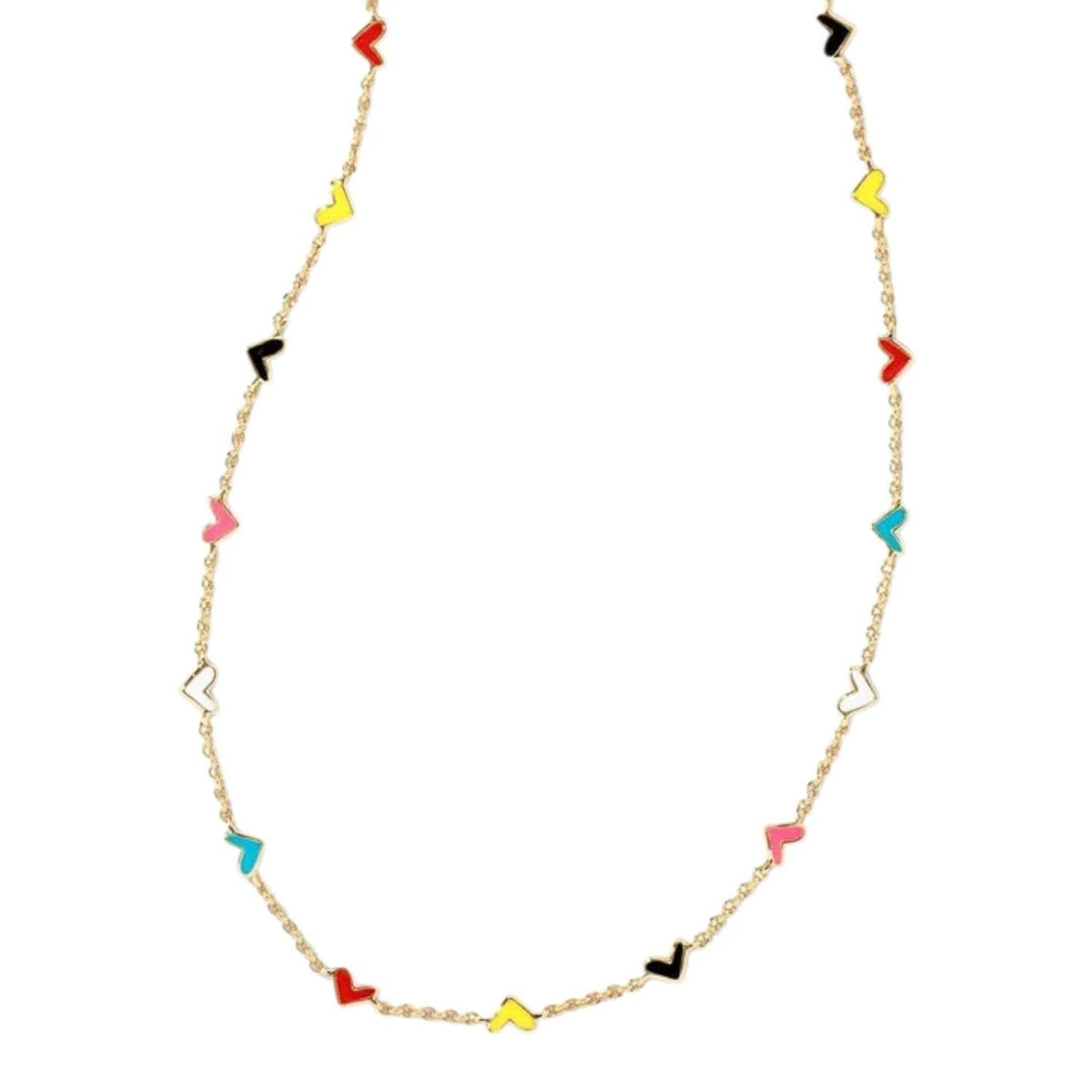 Collar de mujer color dorado y multicolor