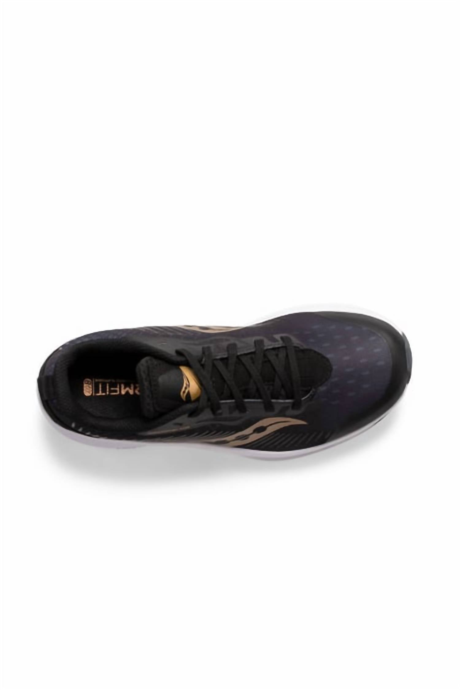 Zapatos infantil color negro y dorado