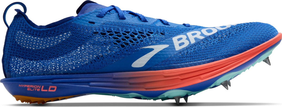 Zapatos de hombre color azul y naranja