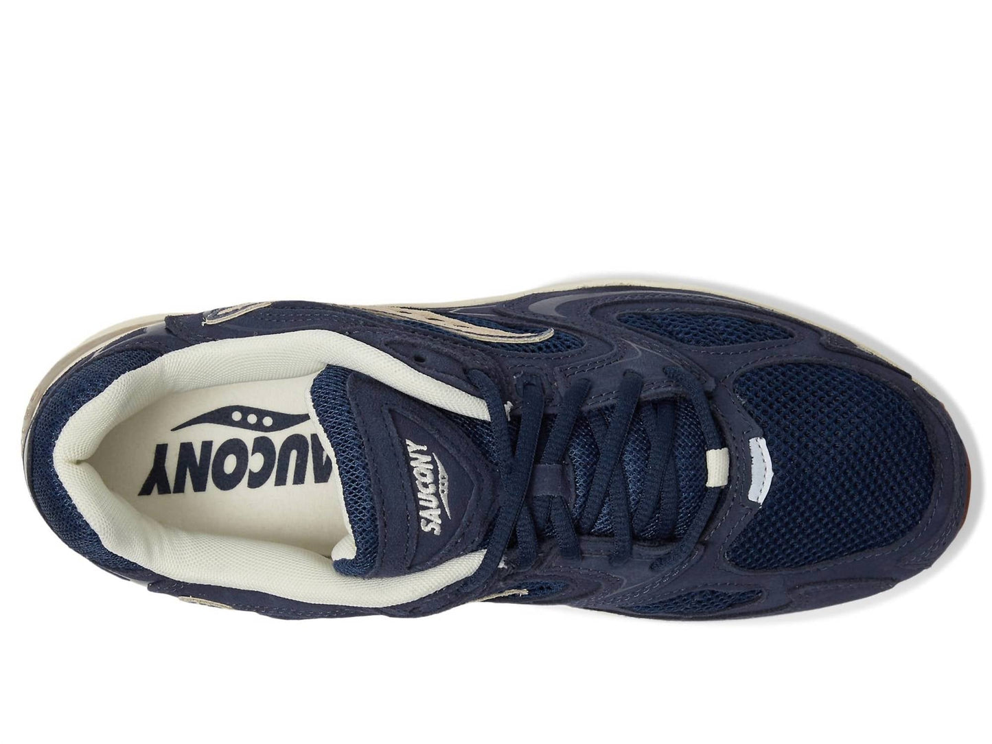 Tenis de hombre color azul marino y blanco