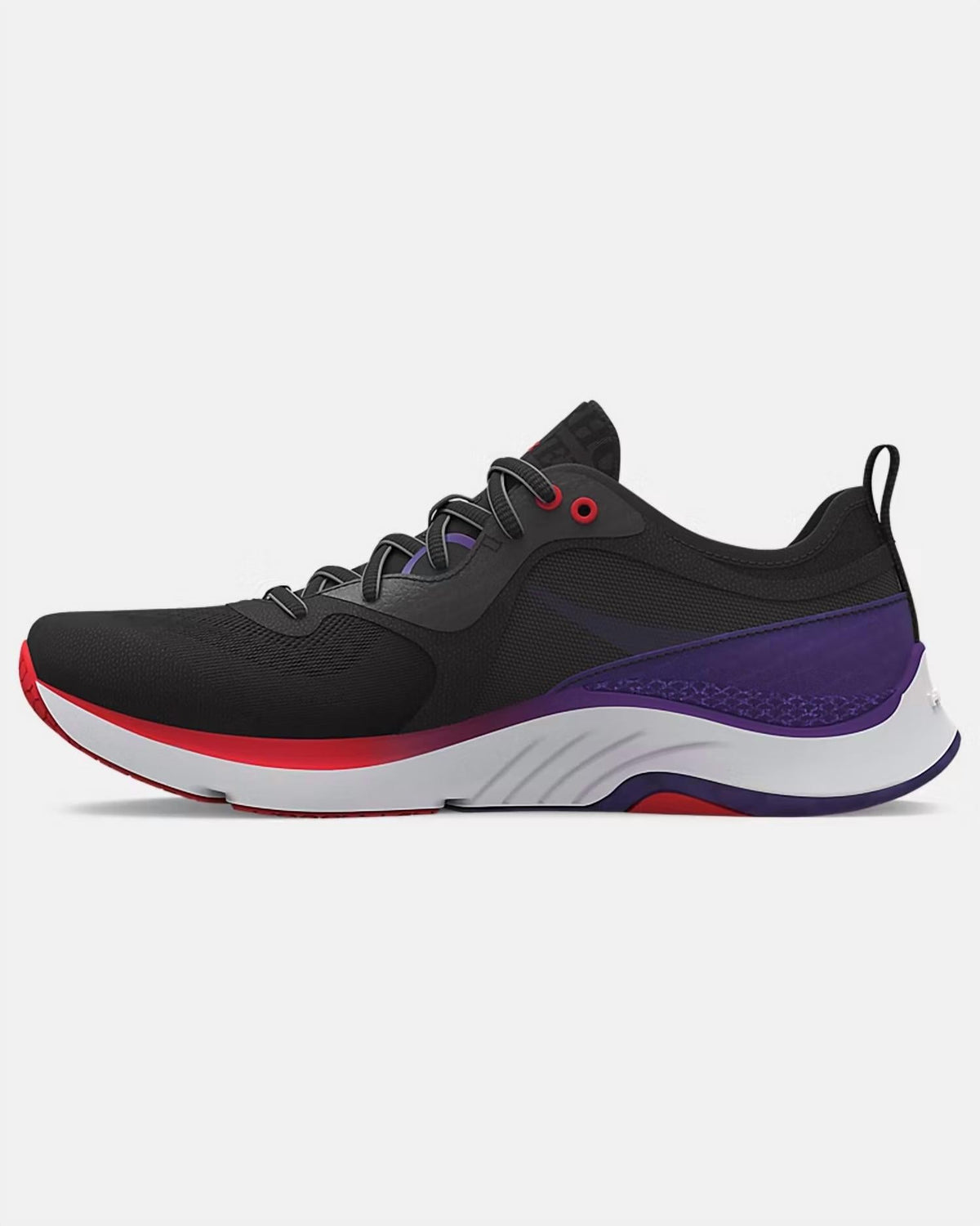 Tenis de mujer color negro y gris y violeta