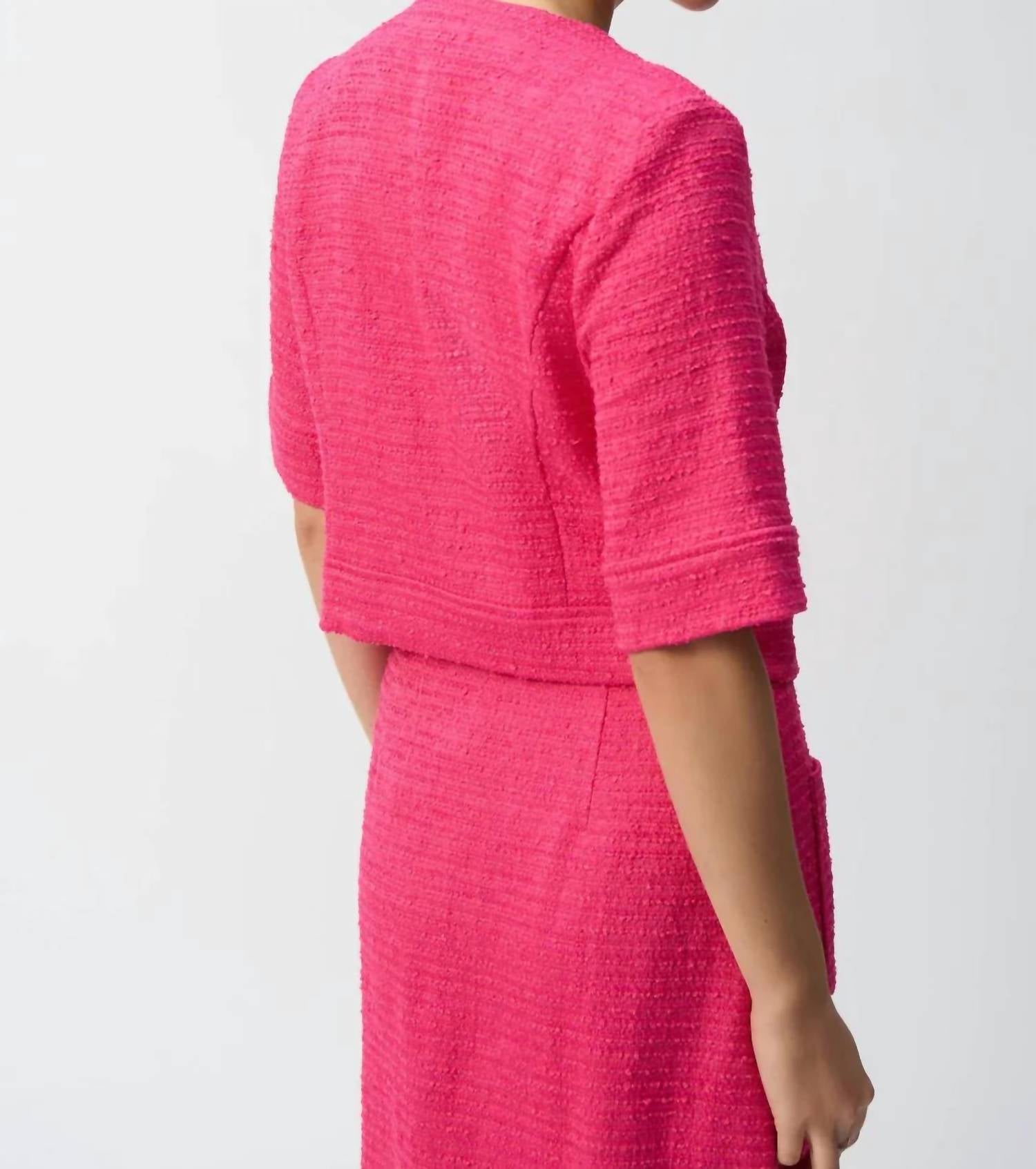 Chaqueta color rosado