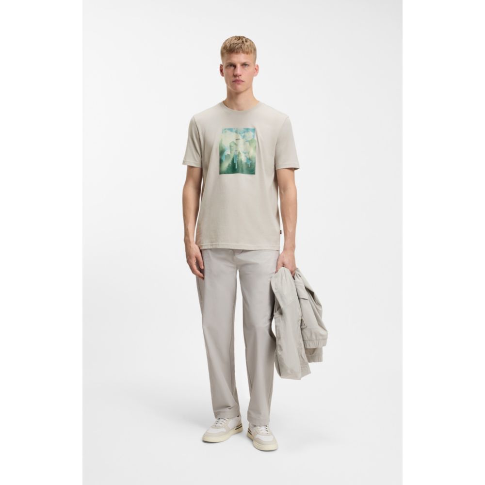 Camiseta de algodón con estampado