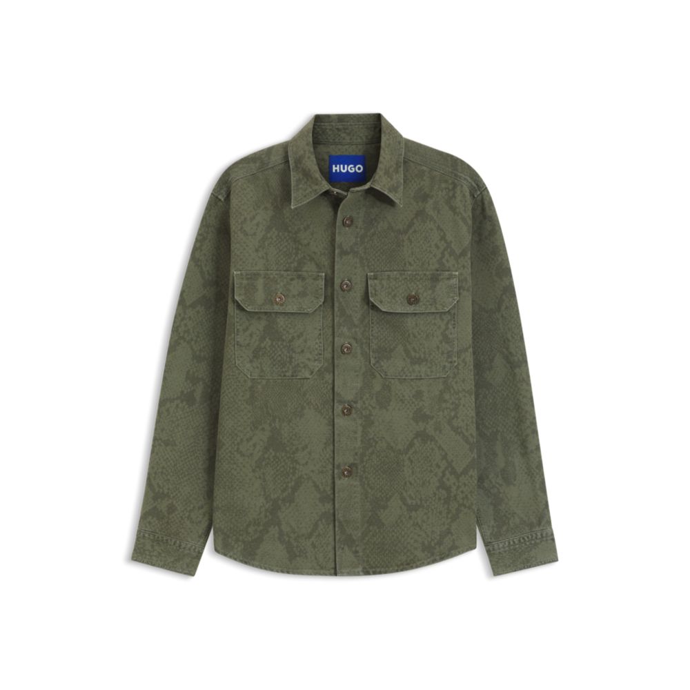 Camisa de algodón de corte amplio