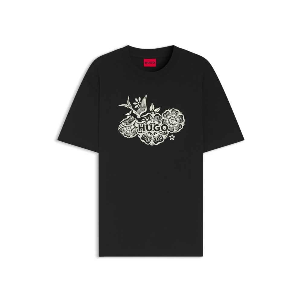 Camiseta de algodón con bordado