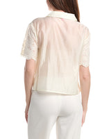 Vince Camuto Blusa con Botones al Frente Cuello Relajado