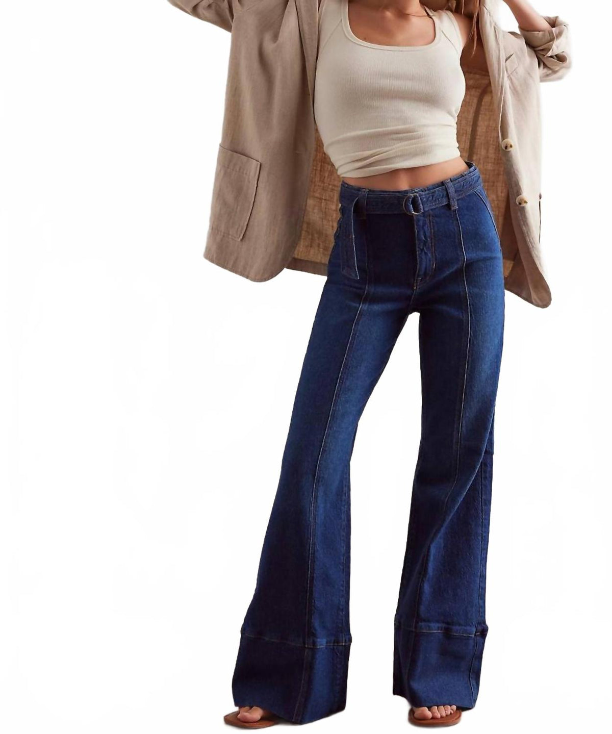 Jean color azul