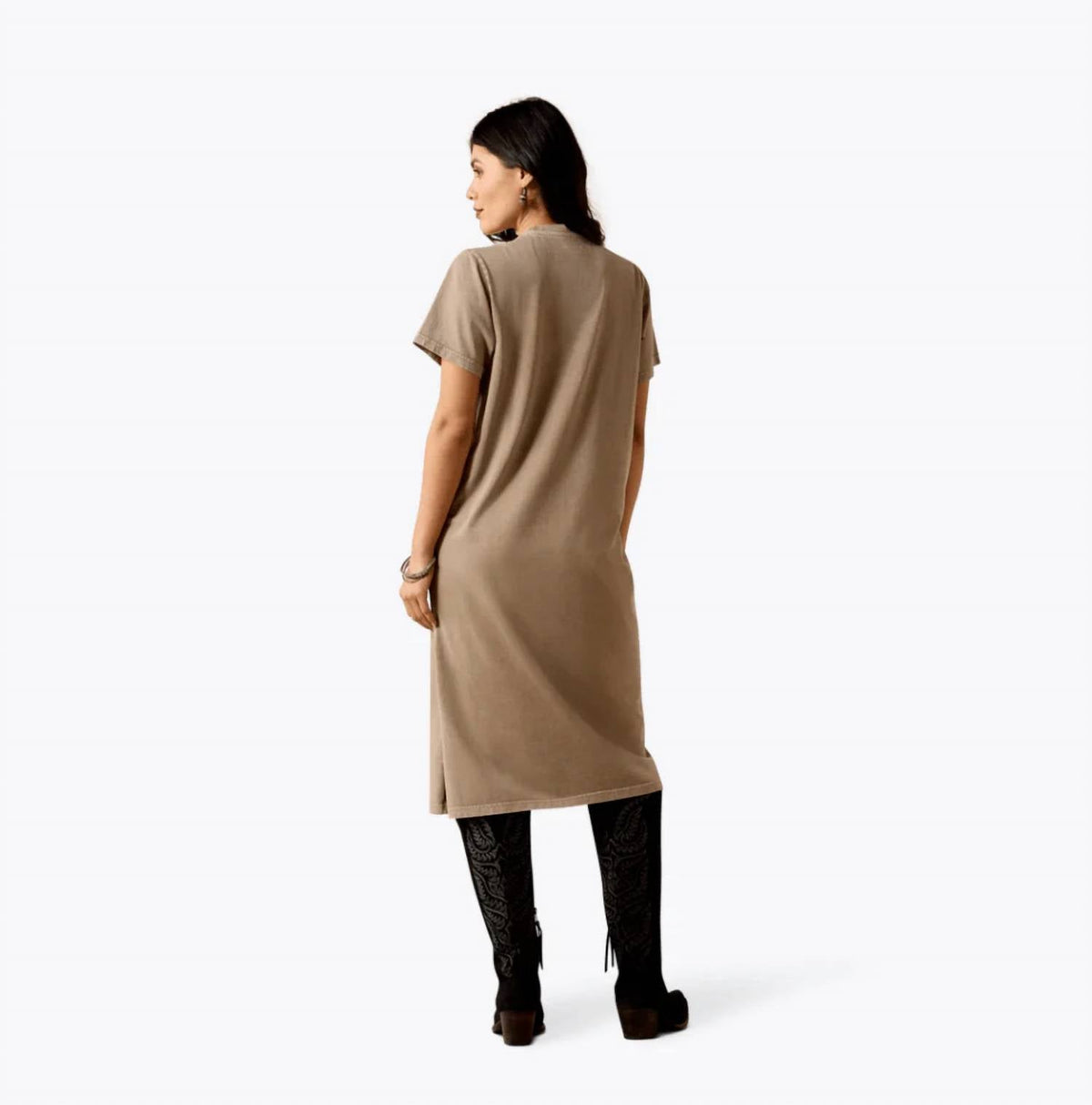 Vestido color taupe