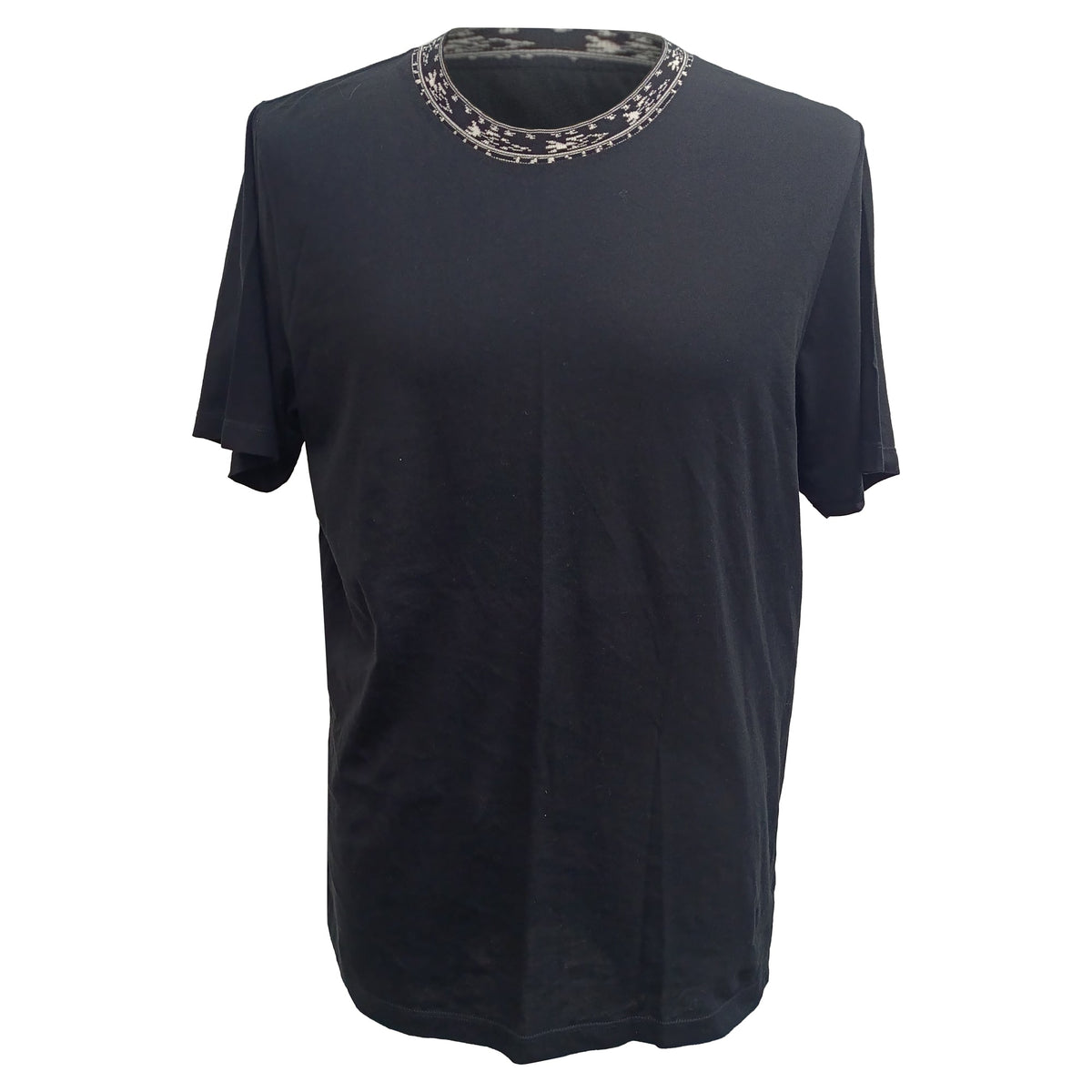 Camiseta de algodón color negro