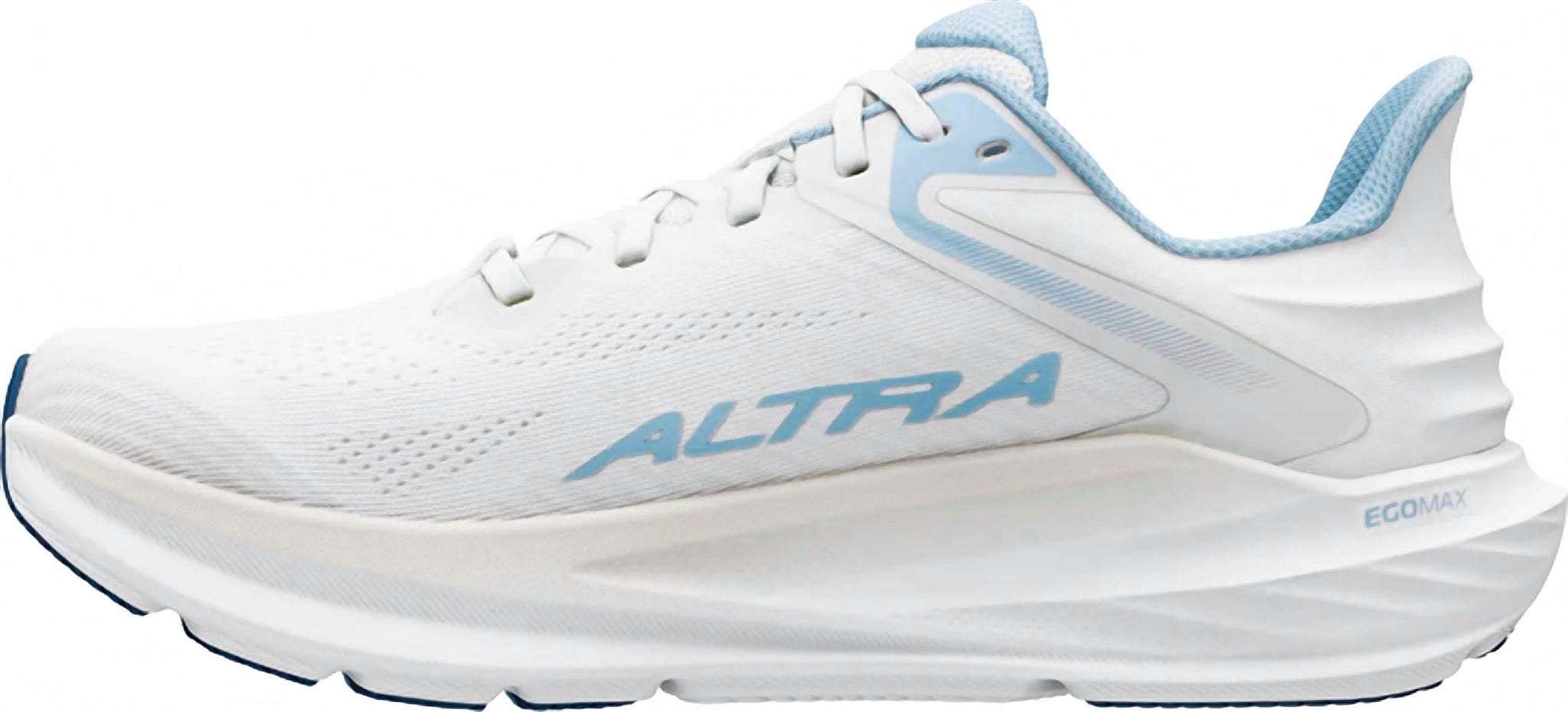 Tenis para correr de mujer color azul claro y blanco