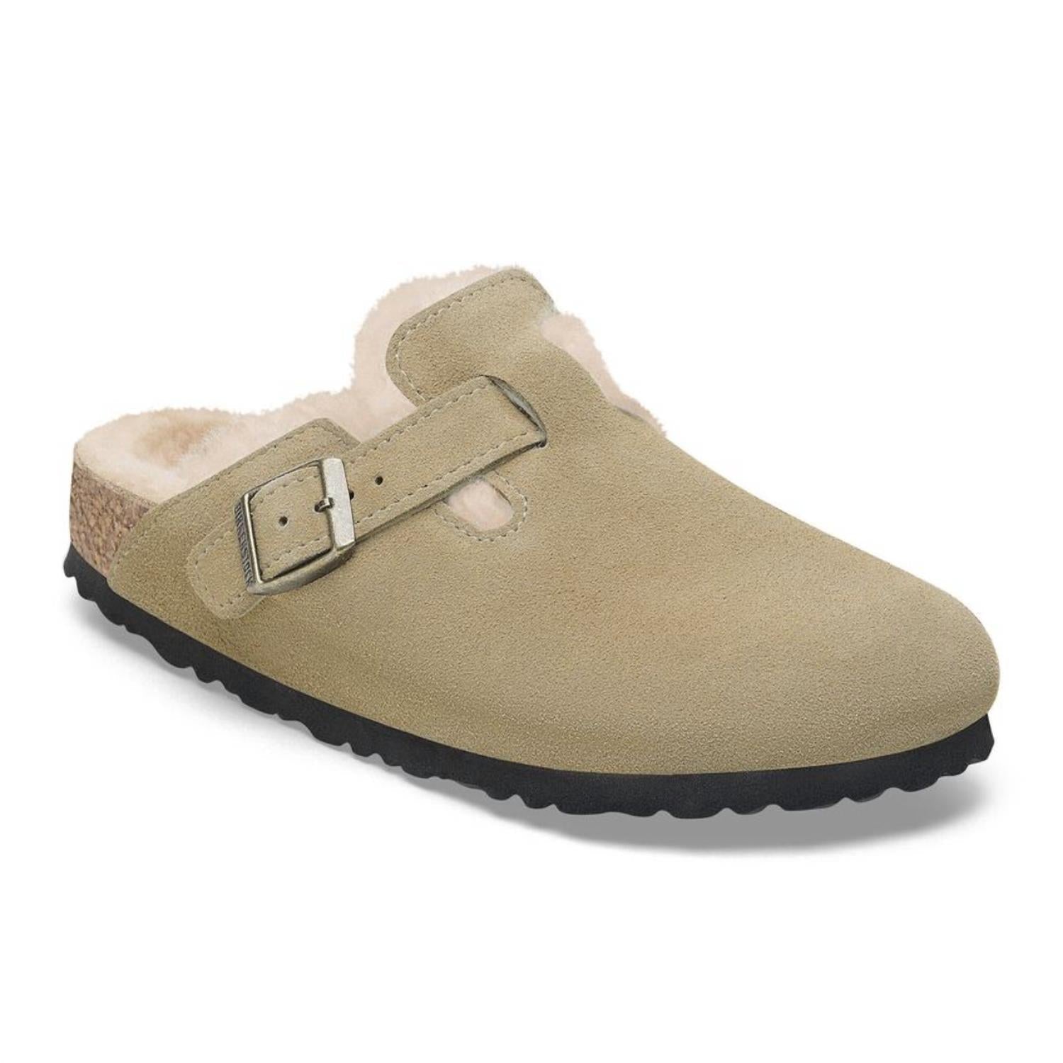 Zuecos de mujer color taupe