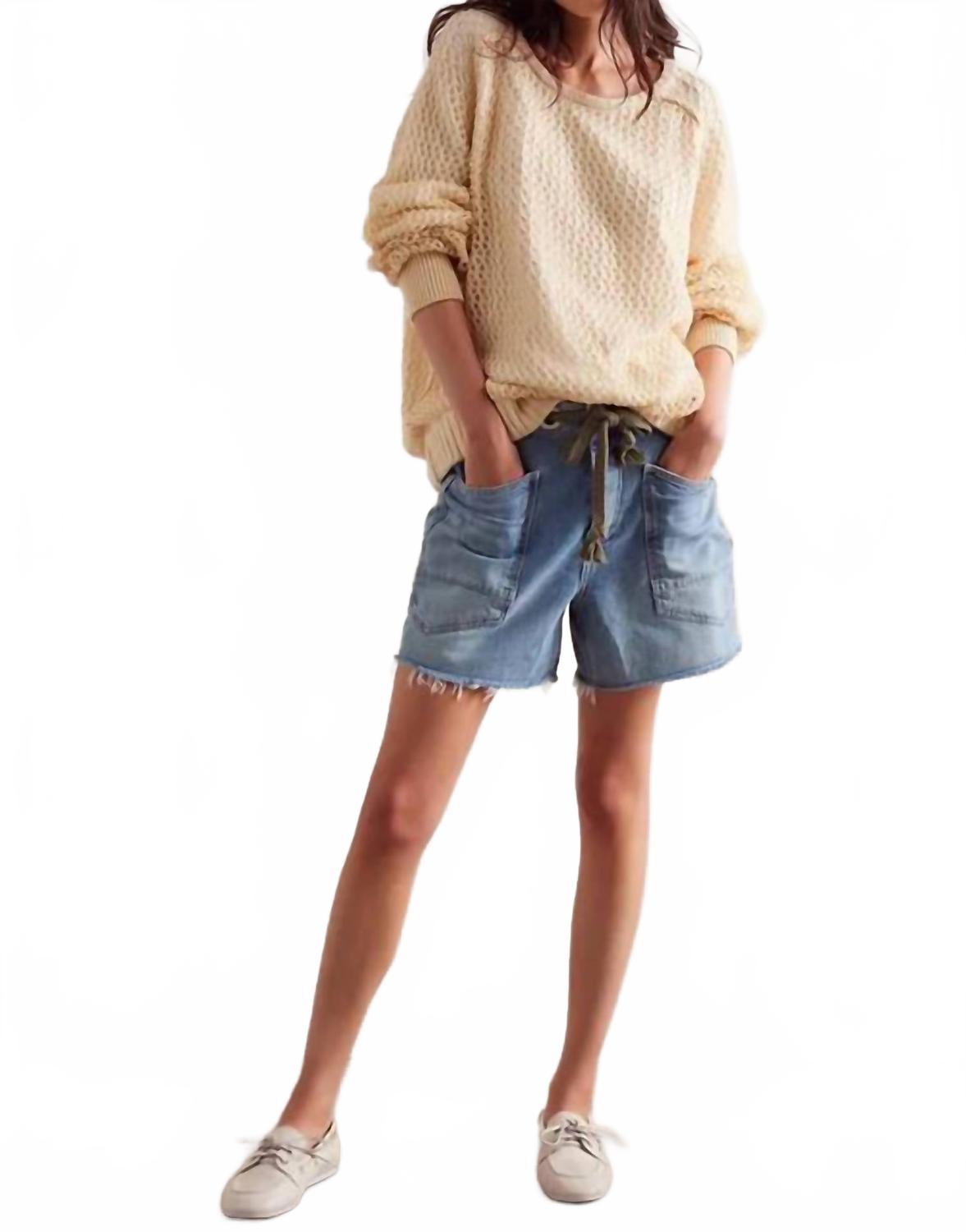 Short de mezclilla color azul