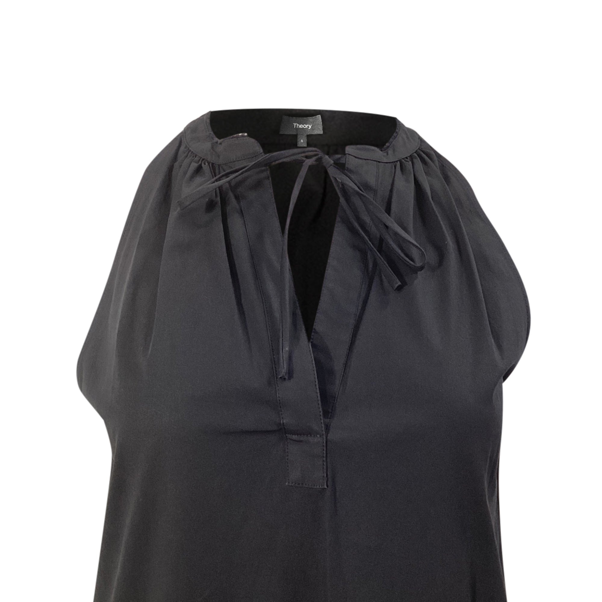 Vestido de algodón color negro