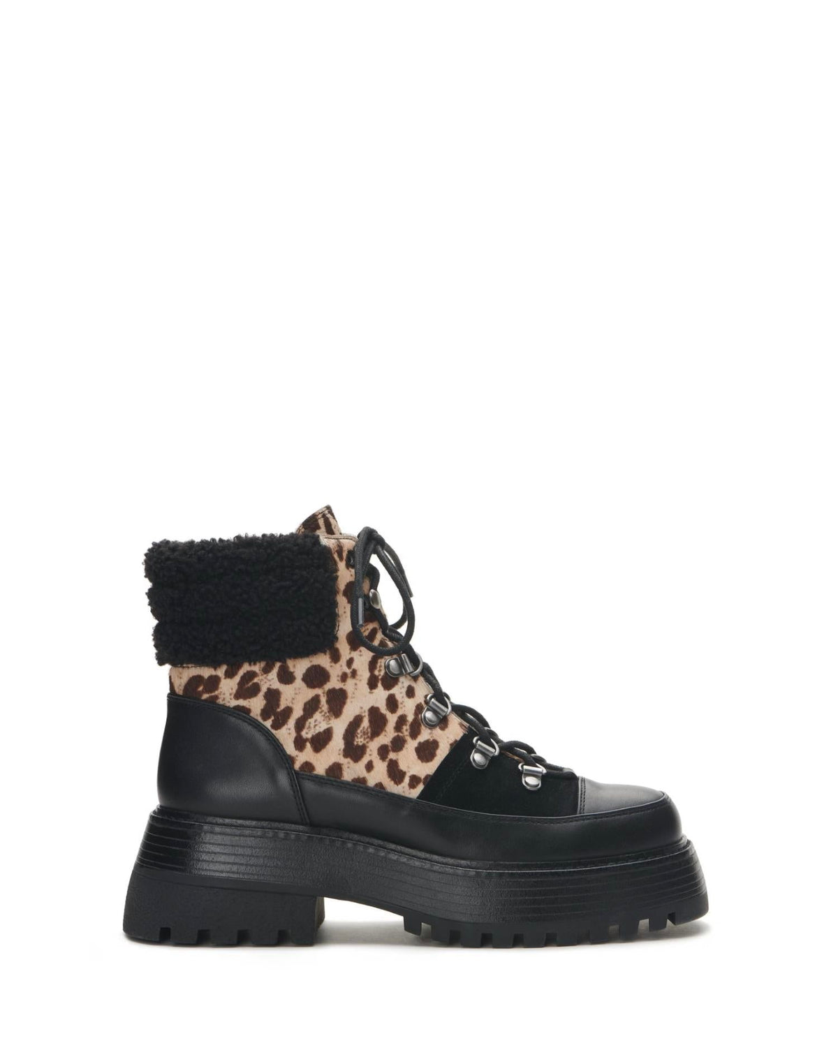 Botines color negro y taupe