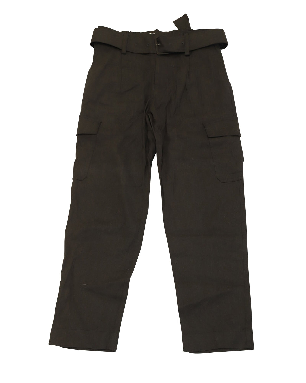 Pantalón de lino color negro