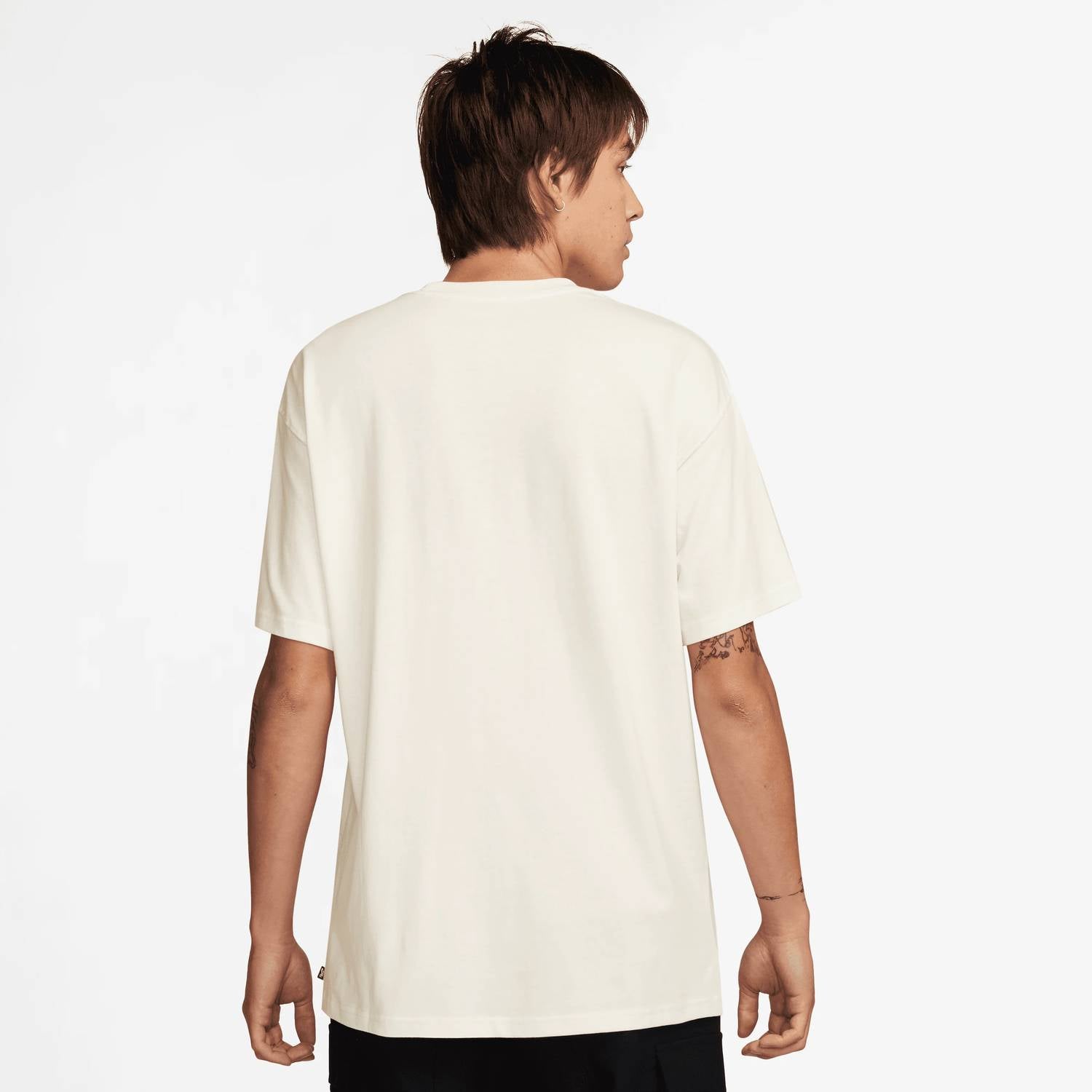 Camiseta con cuello redondo color blanco
