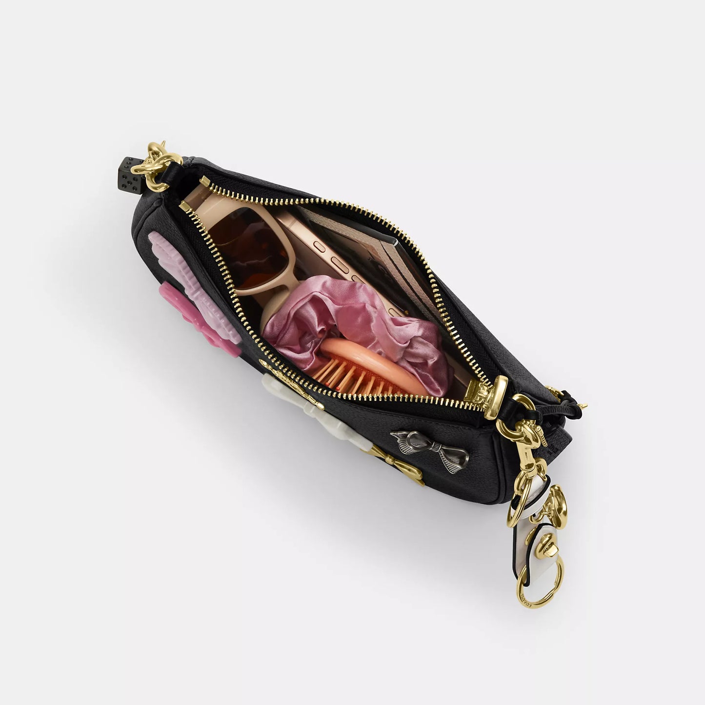 Coach Outlet Bolso de Hombro Teri con Moños y Dijes