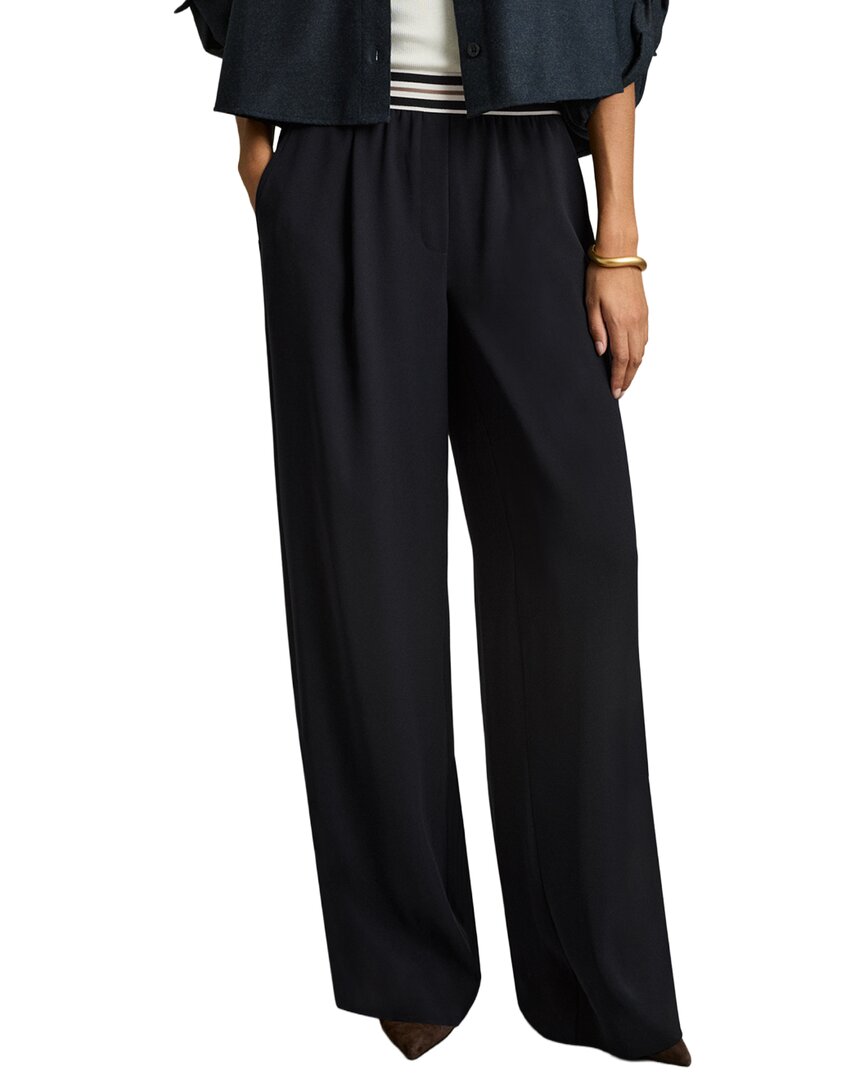 Pantalón de pierna ancha a rayas