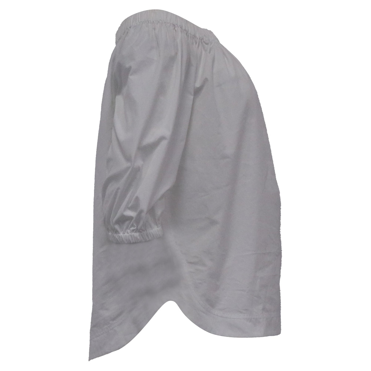 Blusa de algodón color blanco