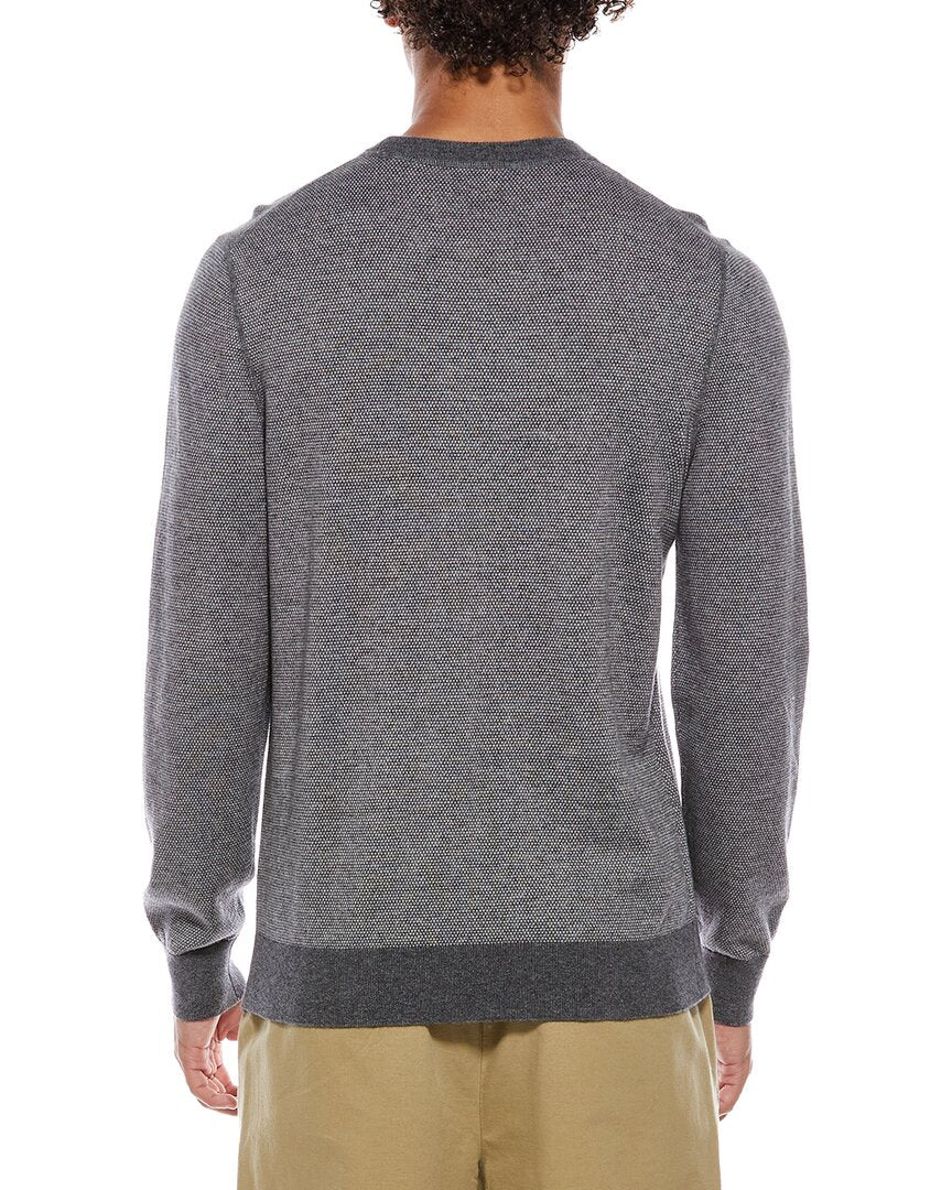 Vince Sudadera Cuello Redondo Birdseye Mezcla de Lana