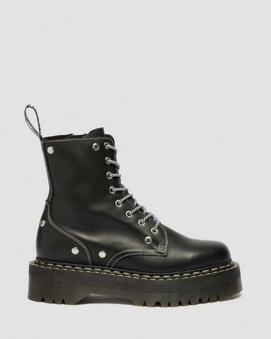 Botas de cuero con plataforma