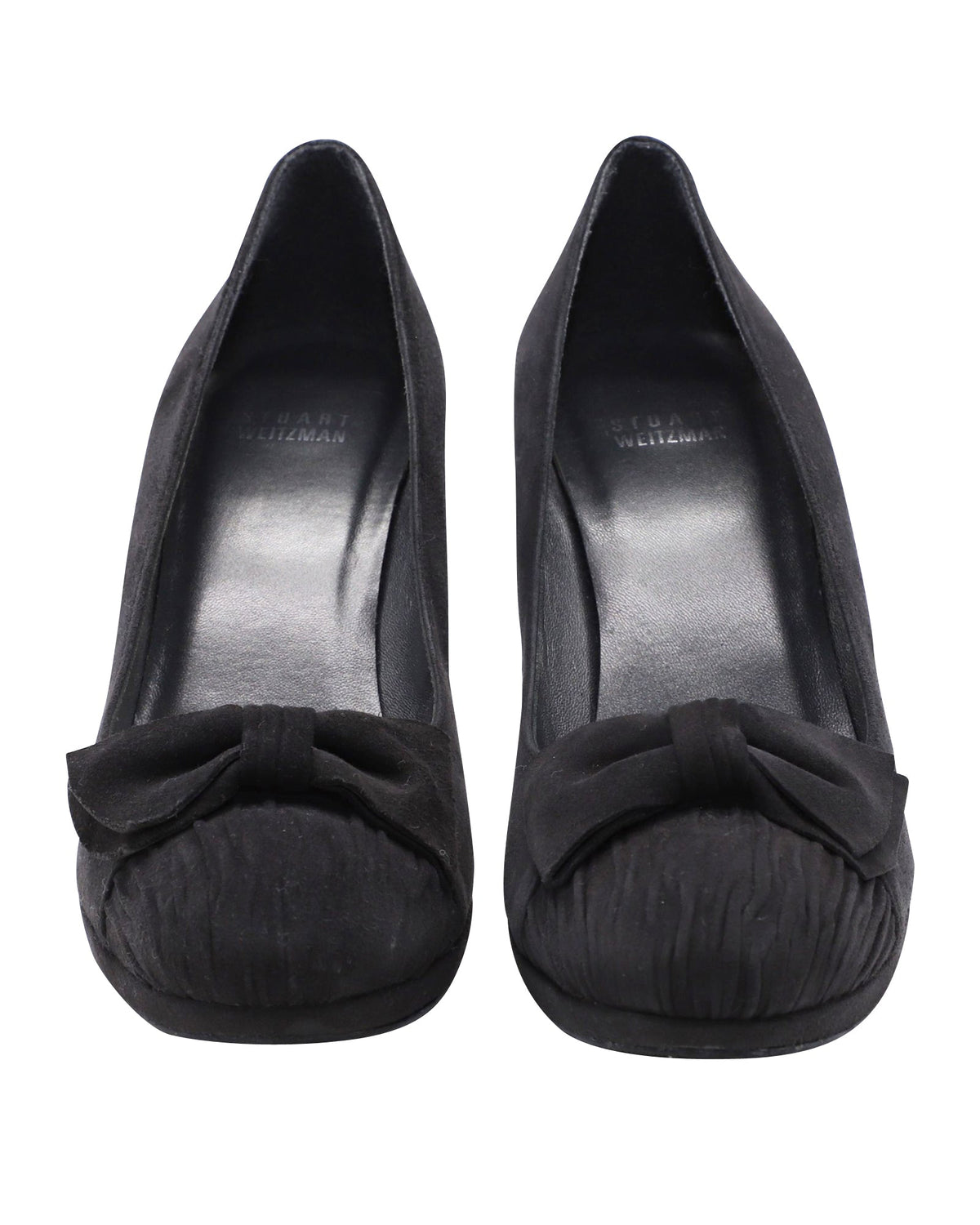 Tacones de gamuza color negro