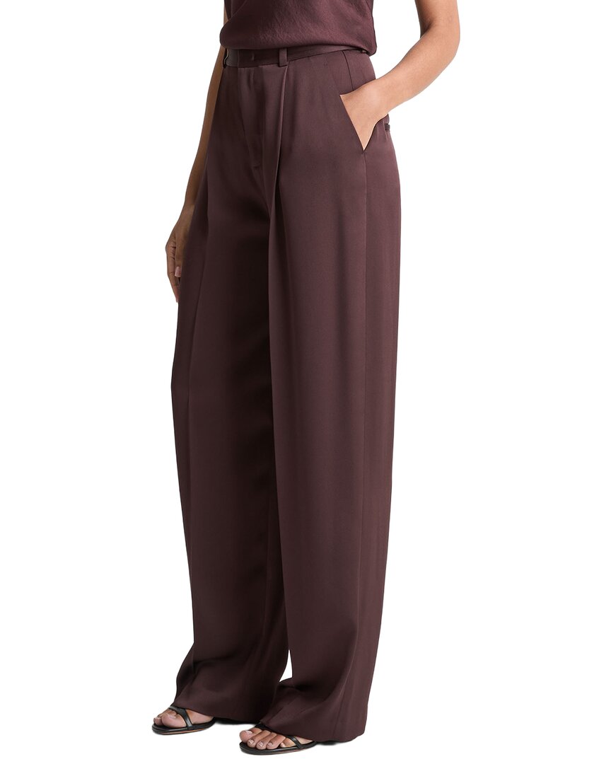 Pantalón de mezcla de lana de tiro alto