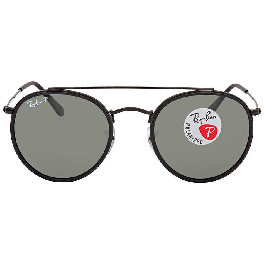 Gafas de sol unisex de montura redonda con lentes polarizados color verde