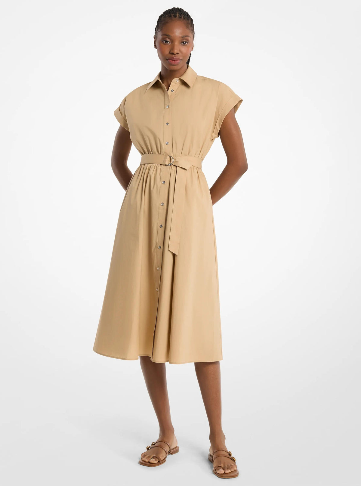 Vestido de algodón midi