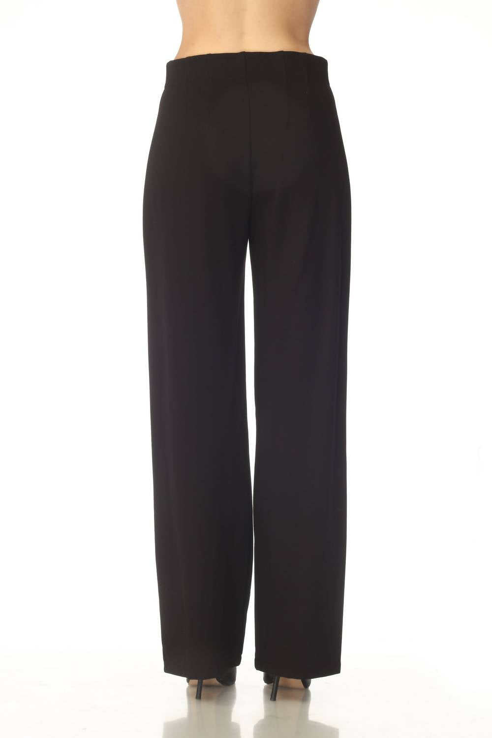 Pantalón de pierna ancha color negro