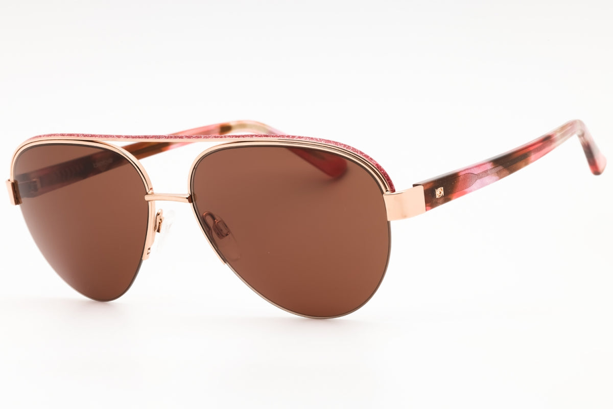Gafas color oro rosa y café