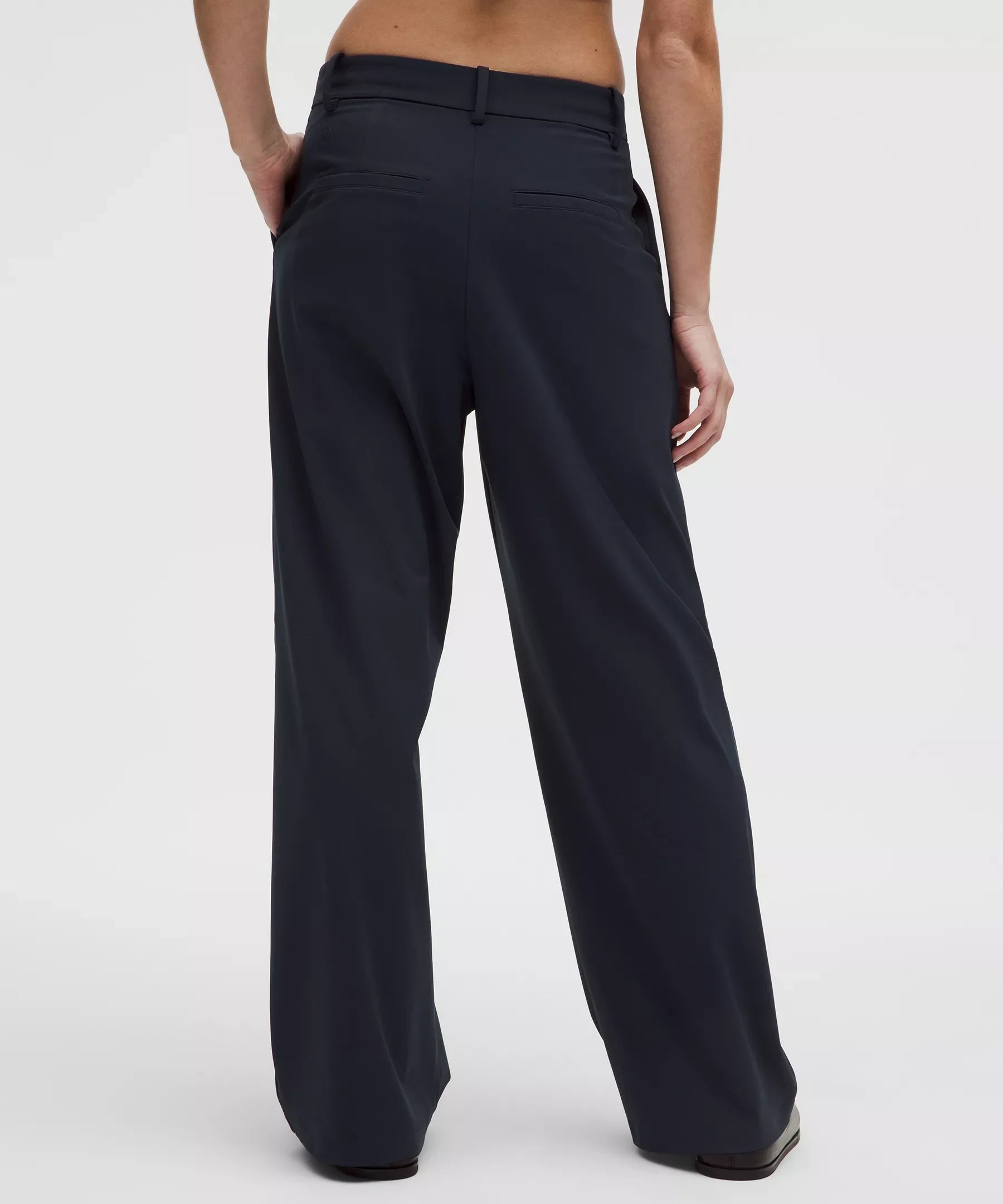 Pantalón de pierna ancha de tiro alto