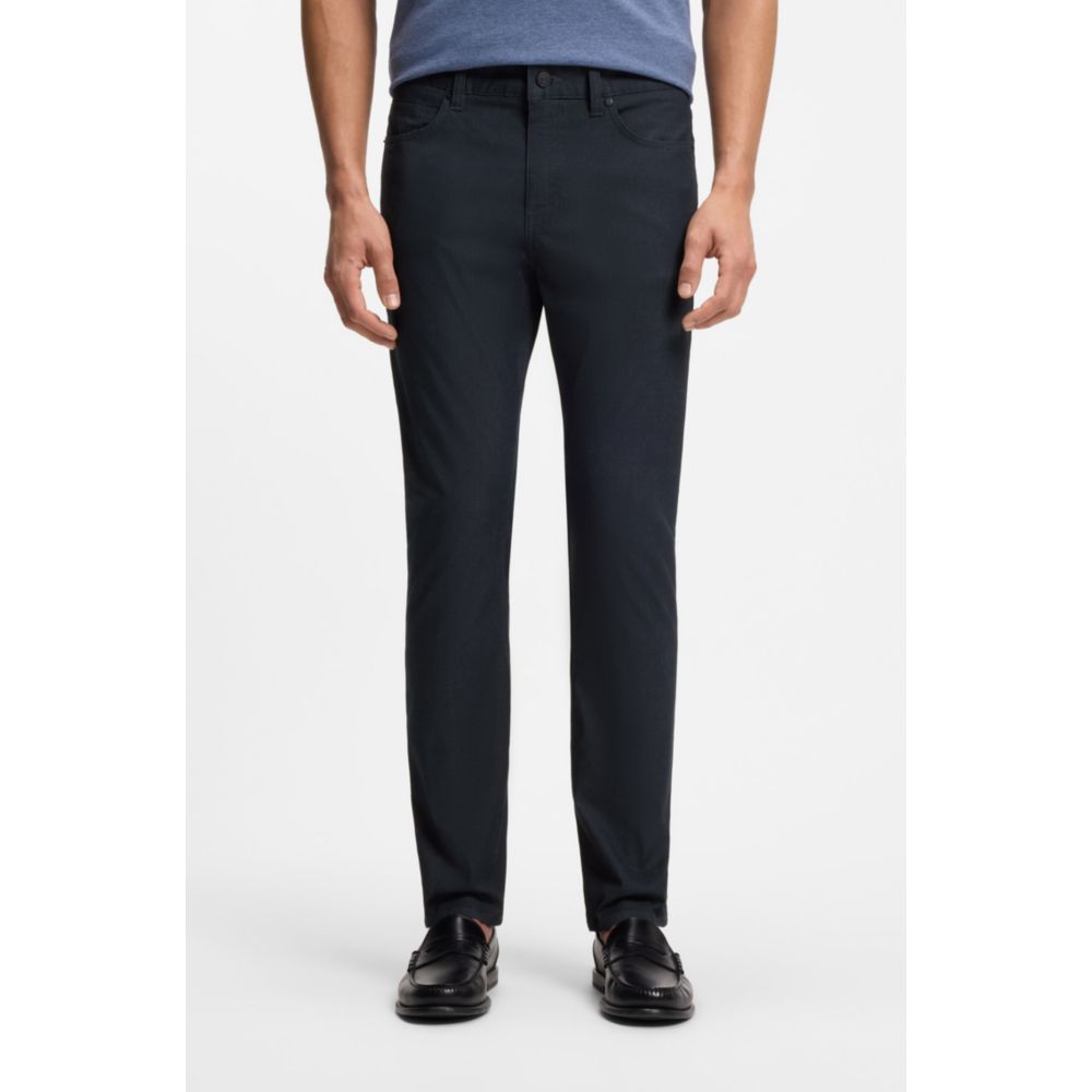 Pantalón de mezcla de algodón de corte ajustado