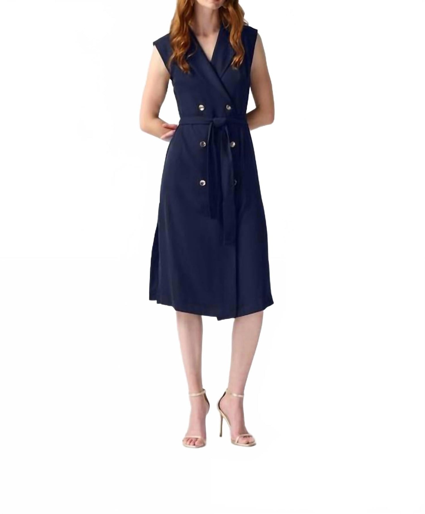 Vestido sin mangas color azul