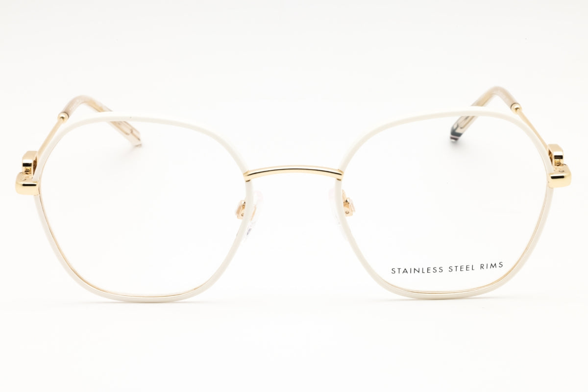 Gafas 50 mm color dorado y marfil