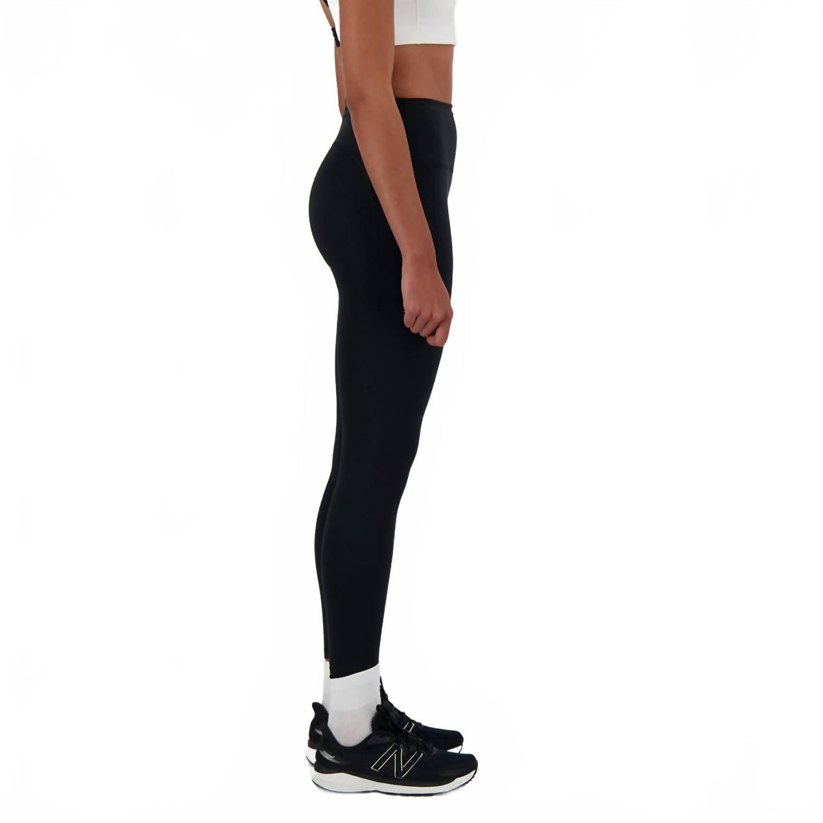 Leggings de tiro alto color negro