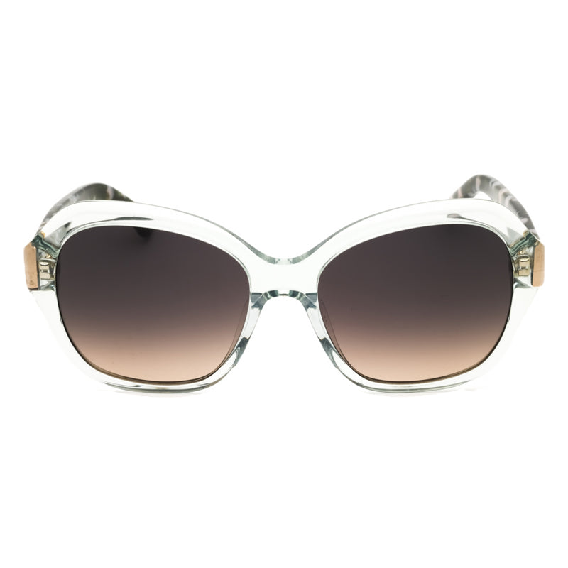 Gafas color gris y café y verde