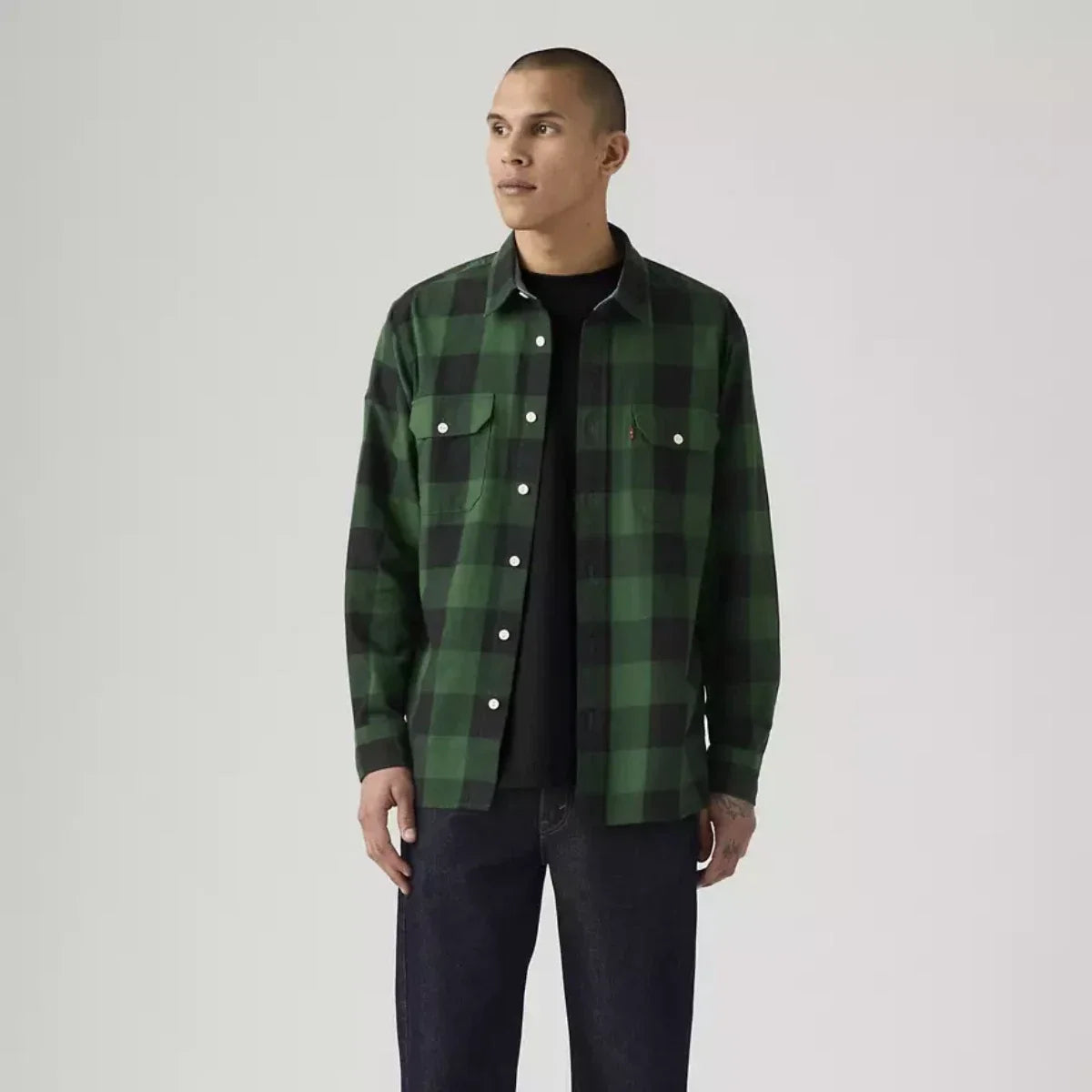 Sobrecamisa de hombre color verde