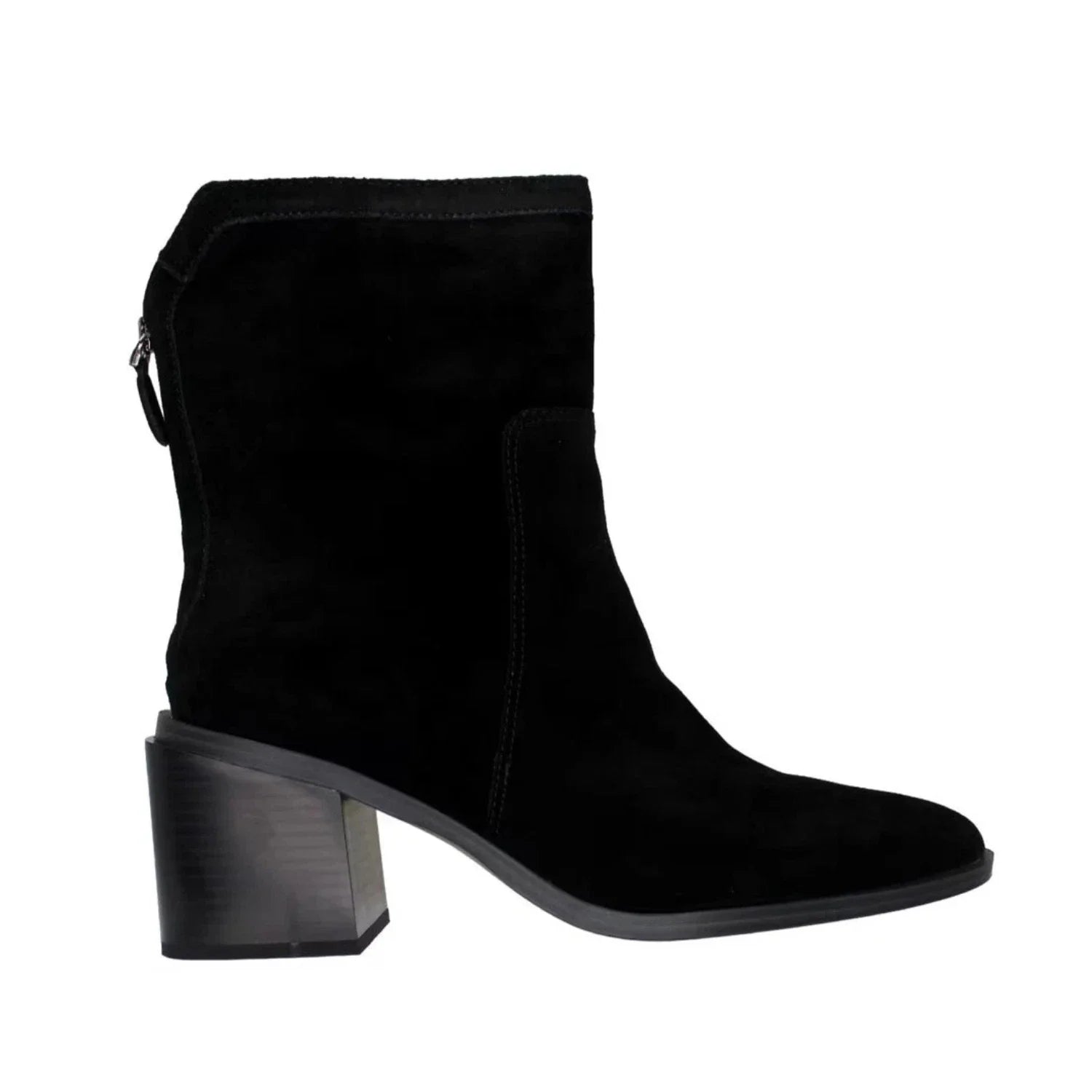 Botines de mujer de gamuza color negro