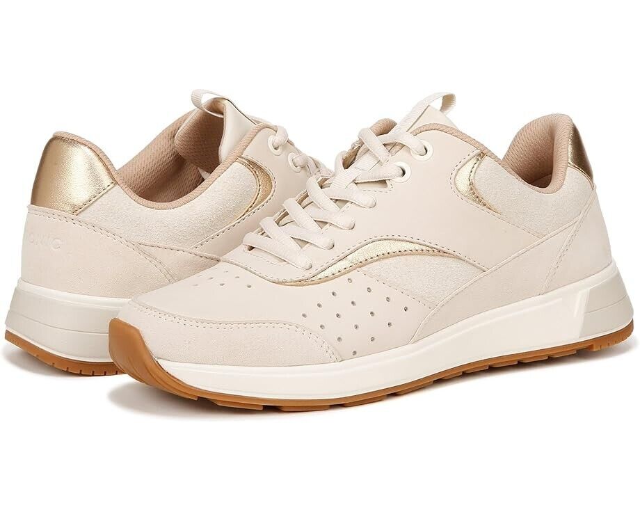 Tenis de mujer de gamuza color crema