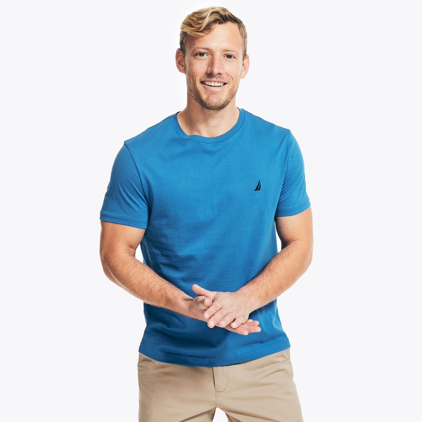 Camiseta de hombre con cuello redondo