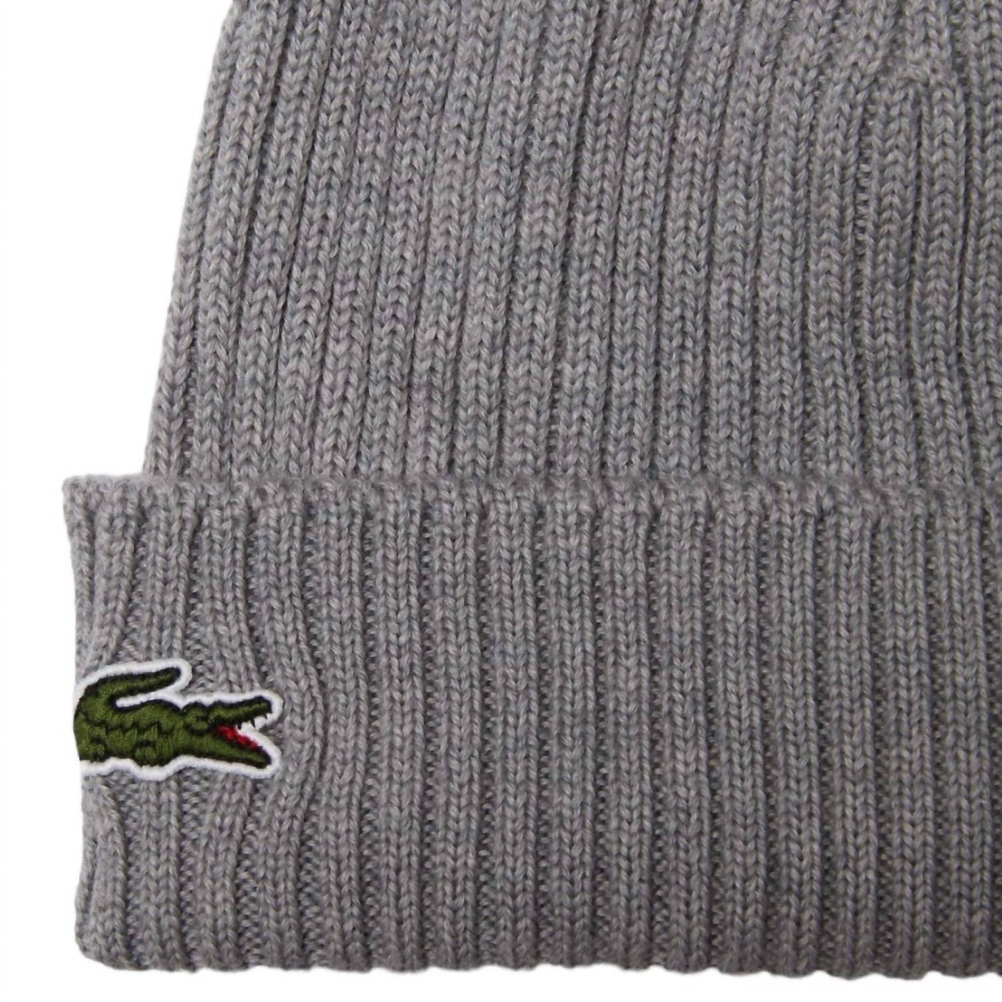 Gorro tejido unisex de lana color gris