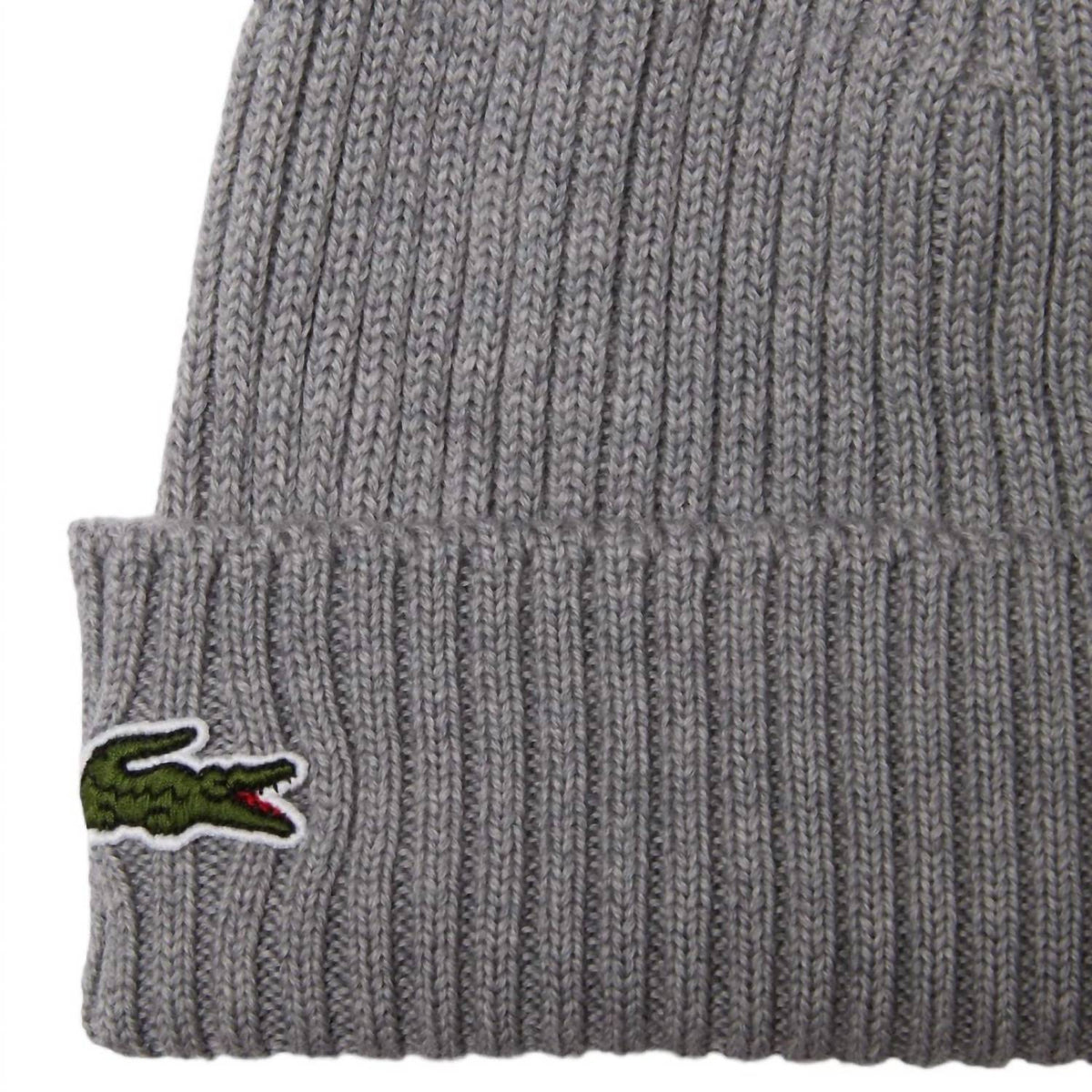 Gorro tejido unisex de lana color gris