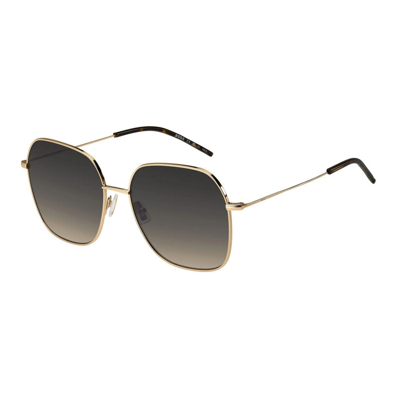 Gafas color gris y café y dorado
