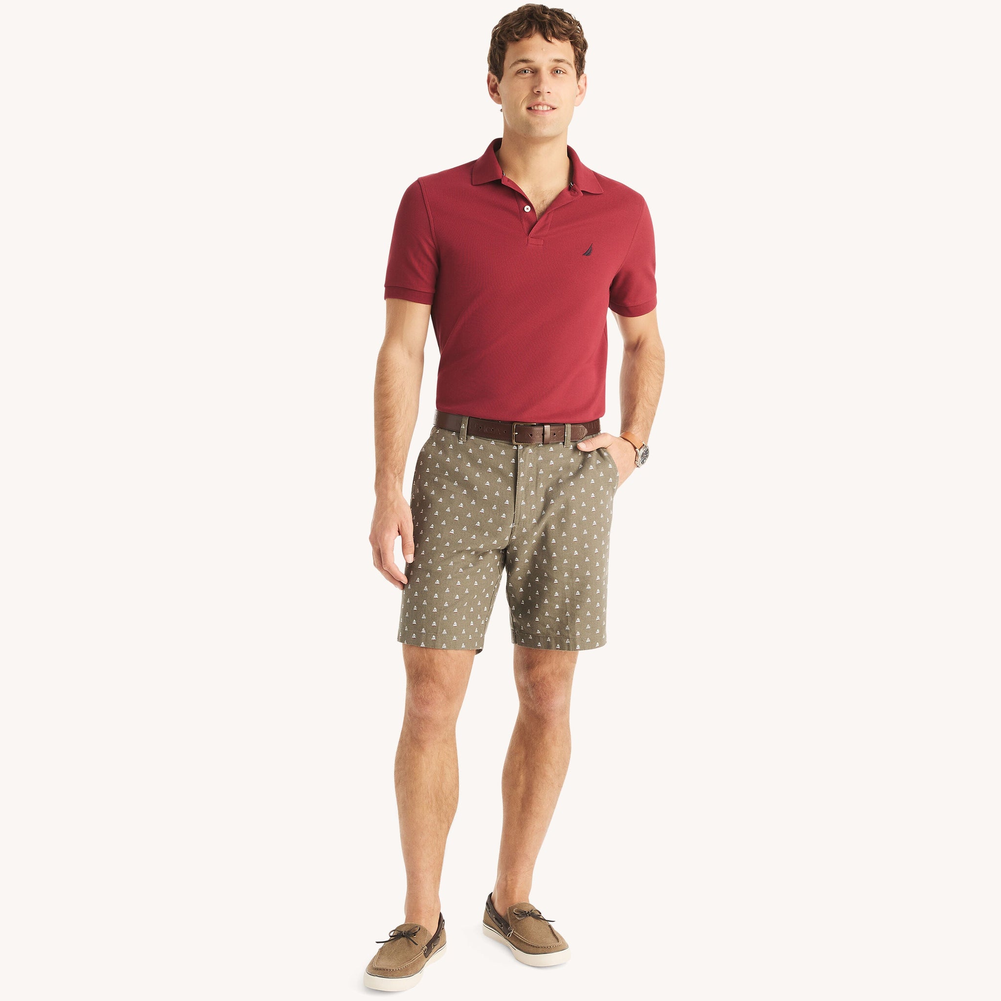 Short de hombre de lino con estampado